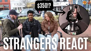 Strangers in a Wealthy Area React to $350 Darth Vader Action Figure By Hot Toys