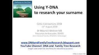 Using Y-DNA to Research your Surname (Maurice Gleeson)