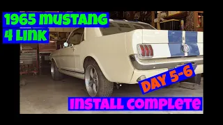 1965 mustang 4 link install (part 3)