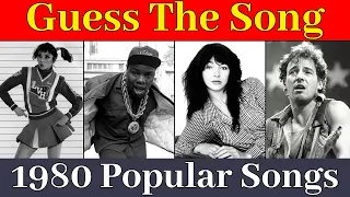 Music Quiz : Guess 1980 Most Popular Songs 🎸 | Song Quiz