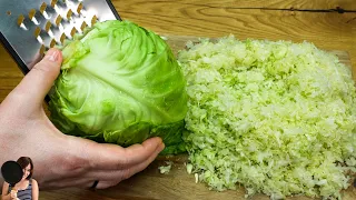 Cabbage tastes better than meat.Why didn't I know this cabbage recipe.Cabbage with potatoes. ASMR