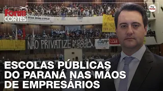 Ratinho Jr privatiza escolas, sem ouvir professores e estudantes. Quem ganha com isso?