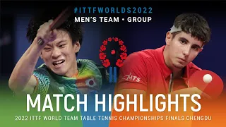 Highlights | Shunsuke Togami (JPN) vs Eduard Ionescu (ROU) | MT Grps | #ITTFWorlds2022