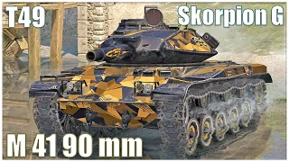 T49, Skorpion G & leKpz M 41 90 mm ● WoT Blitz