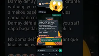 kawtef wakhalé thiaga si WhatsApp bi  😱 Sénégal yakouna 😥 li eupe n'a khole