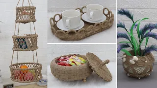 6 Jute craft ideas home decorating ideas handmade, Diy jute craft 2021