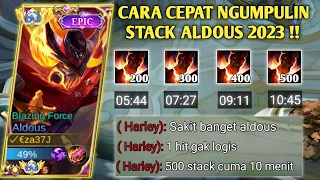 ALDOUS 500 STACK CUMA 10 MENIT!! GINI RAHASIANYA | BUILD ALDOUS TERSAKIT 2023 - MOBILE LEGENDS