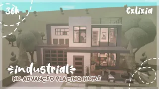 Bloxburg | Industrial No-Advanced Placing Modern Home Exterior | House Build | $40k