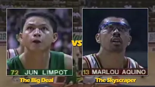 Jun Limpot 32pts vs Marlou Aquino 22 pts | Sta. Lucia vs Gordon's Gin | All Filipino Conf | 04081997