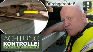 MARODER LKW-Unterbau! 😧 Rahmen DURCHGEROSTET! | Achtung Kontrolle | Kabel Eins