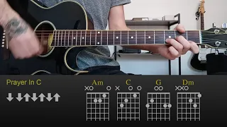 Lilly Wood & The Prick and Robin Schulz - Prayer In C | Easy Guitar Lesson Tutorial