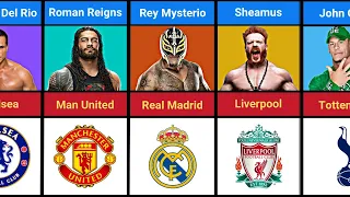 WWE Superstars And Their Favourite Football Club😲😱 | 2023