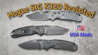 Hogue SIG K320 Revisited:  USA Made Manual and Auto Tactical Folders