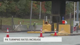 Toll rates increase on Pa. Turnpike