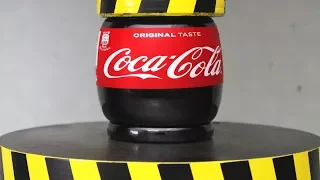 EXPERIMENT! HYDRAULIC PRESS 100 TON vs COCA COLA!