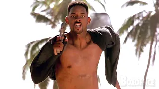 La persecución sin camisa de Will Smith | Dos policías rebeldes | Clip en Español