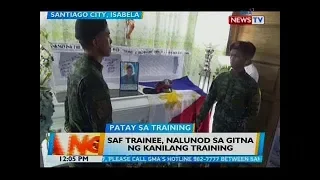 BT: SAF trainee, nalunod sa gitna ng kanilang training