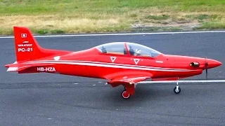 PILATUS PC 21 GIANT RC JET TURBOPROP SCALE MODEL / Jet Power Fair 2016