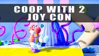 Yoshi's Crafted World how to play co-op multiplayer with friends using 2 Joy Con controllers