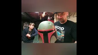 Boba Fett re armored Black Series helmet review, Star Wars Hasbro, installing batteries