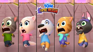 Talking Tom Time Rush All Characters in Lava World - Talking Becca,Tom,Angela,Hank,Ginger,Ben