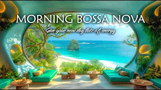 Coastal Café Vibes - Bossa Nova Jazz & Ocean Waves for a Relaxing and Refreshing Atmosphere