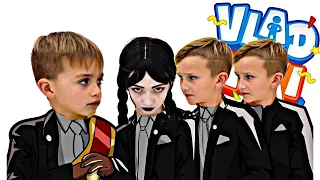 Vlad and Niki  Wednesday Challenge at school - Coffin Dance Song (Cover)