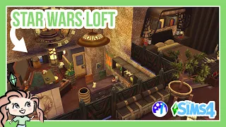 STAR WARS THEMED LOFT! || THE SIMS 4 JOURNEY TO BATUU SPEED BUILD 🏡