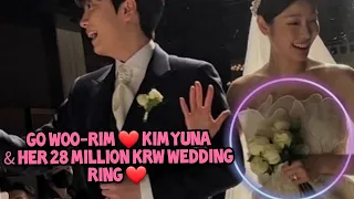 Kim Yuna and Go Woo-rim Wedding cermony & Kim Yuna's wedding ring worth ❤️