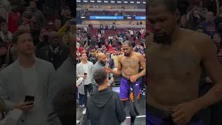 Kevin Durant Showing 💜 To Suns Fans Postgame! | #shorts