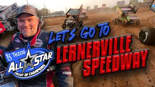 Billy Races With The ASCoC at Lernerville Speedway - Dirt Track Sprint Car Racing