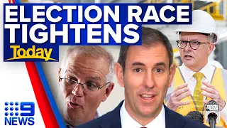 Poll shows Coalition closing gap on Labor | 2022 Federal Election | 9 News Australia
