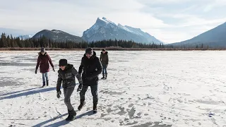 Banff and Lake Louise in 360: Wild Ice Skating On Vermilion Lakes