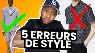 5 ERREUS DE STYLE À NE JAMAIS FAIRE !