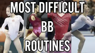 The Most Difficult BB Routines of The Quad