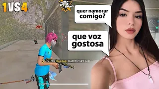 IMPRESSIONEI UMA GAROTA E ELA ME PEDIU EM NAMORO NO FREE FIRE 😍