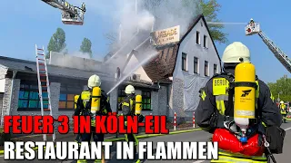 FEUER 3: Restaurant in Köln-Eil wird bei Brand zerstört | 28.04.2022