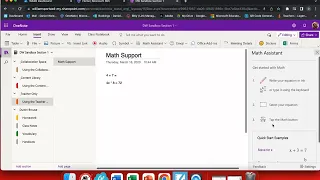 Math Assistant In OneNote