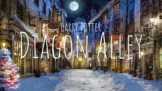 Harry Potter Christmas Ambience |Diagon Alley|