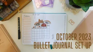 October bullet journal set up