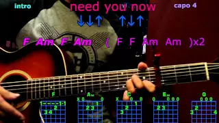 need you now lady antebellum acordes en guitarra