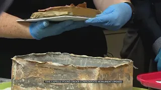 Books, Envelope & Silver Coin Found In Time Capsule Beneath Former Robert E. Lee Statue