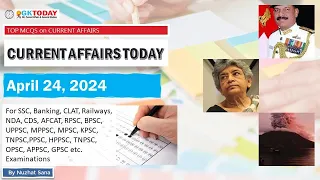 24 April 2024 Current Affairs by GK Today | GKTODAY Current Affairs - 2024