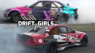 Girl drift BMW battle - Natalia Iocsak vs Sandra Janusauskaite - drift racing girls