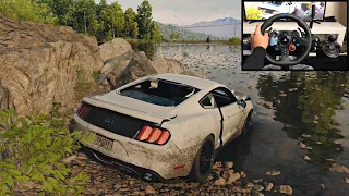 NFS UNBOUND Rebuilding a FORD MUSTANG GT - LOGITECH G29 gameplay