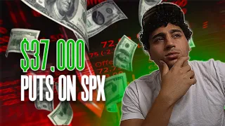 DAY TRADING SPX LIVE MAKING $37,000(Start to Finish)