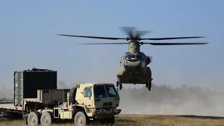 Chinook helicopter weight lifting test