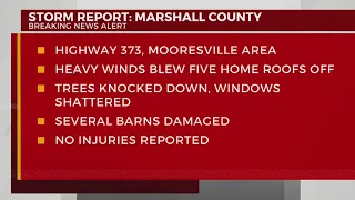 Storm damage reported in Marshall County