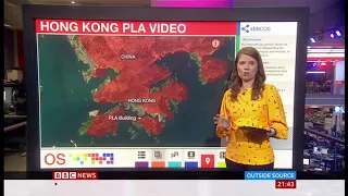 PLA show propoganda video of riot control (China) - BBC News - 1st August 2019