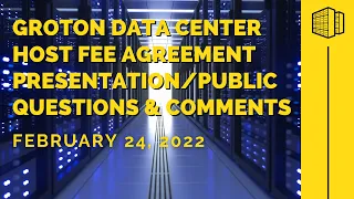 Data Center Host Fee Agreement Presentation - 2/24/22